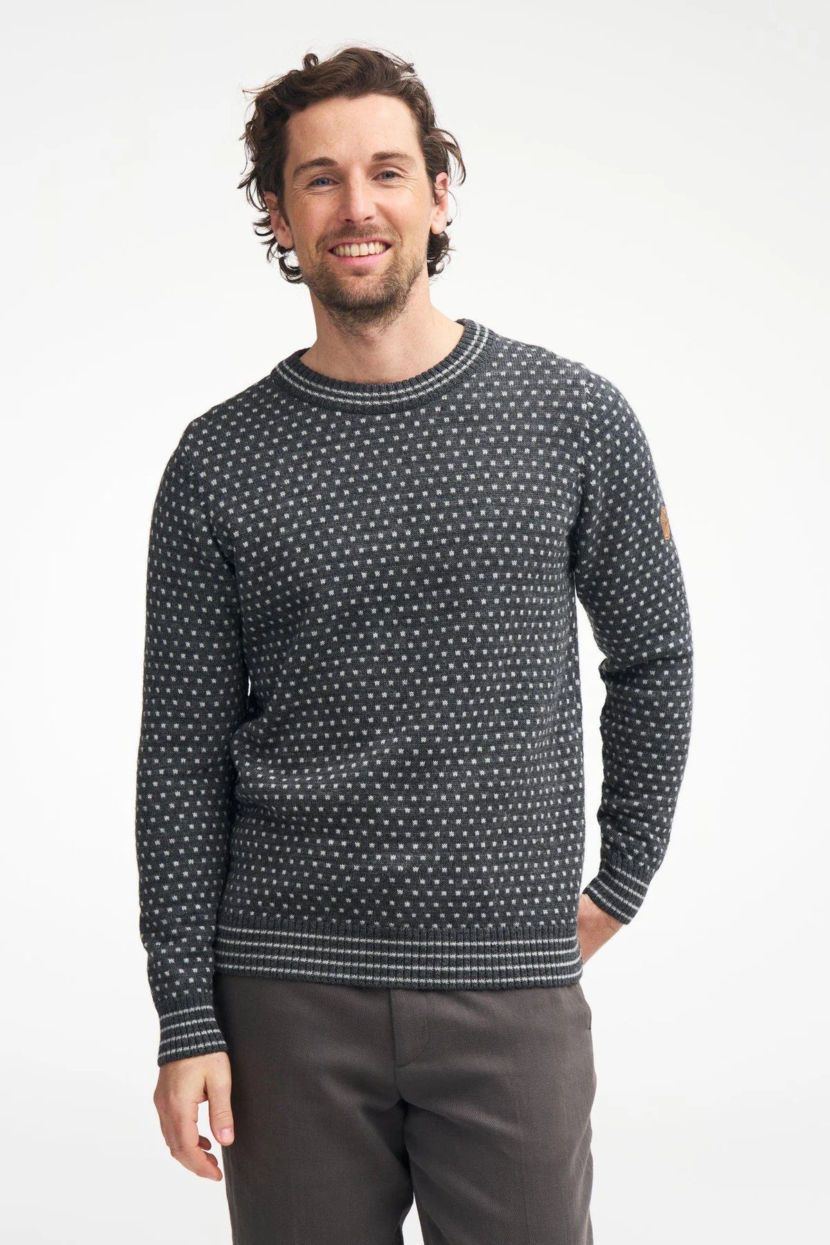 Trui Sverre Crewneck Loden Green - Ivanhoe of Sweden