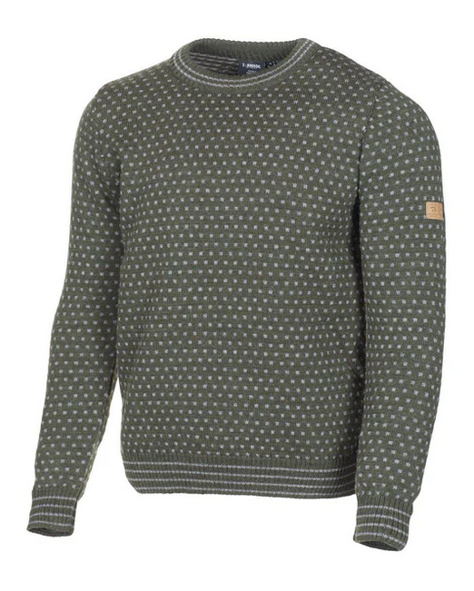 Trui Sverre Crewneck Loden Green - Ivanhoe of Sweden