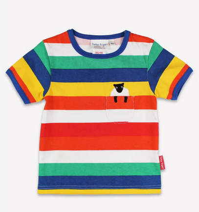 T-shirt Rainbow Sheep Applique - Toby Tiger