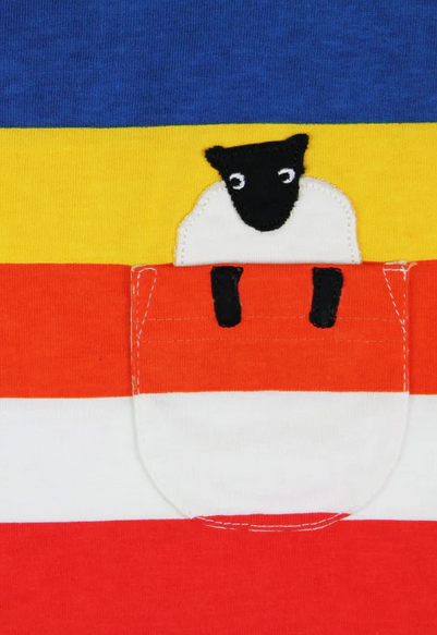 T-shirt Rainbow Sheep Applique - Toby Tiger
