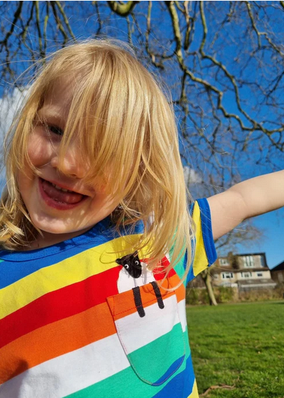 T-shirt Rainbow Sheep Applique - Toby Tiger