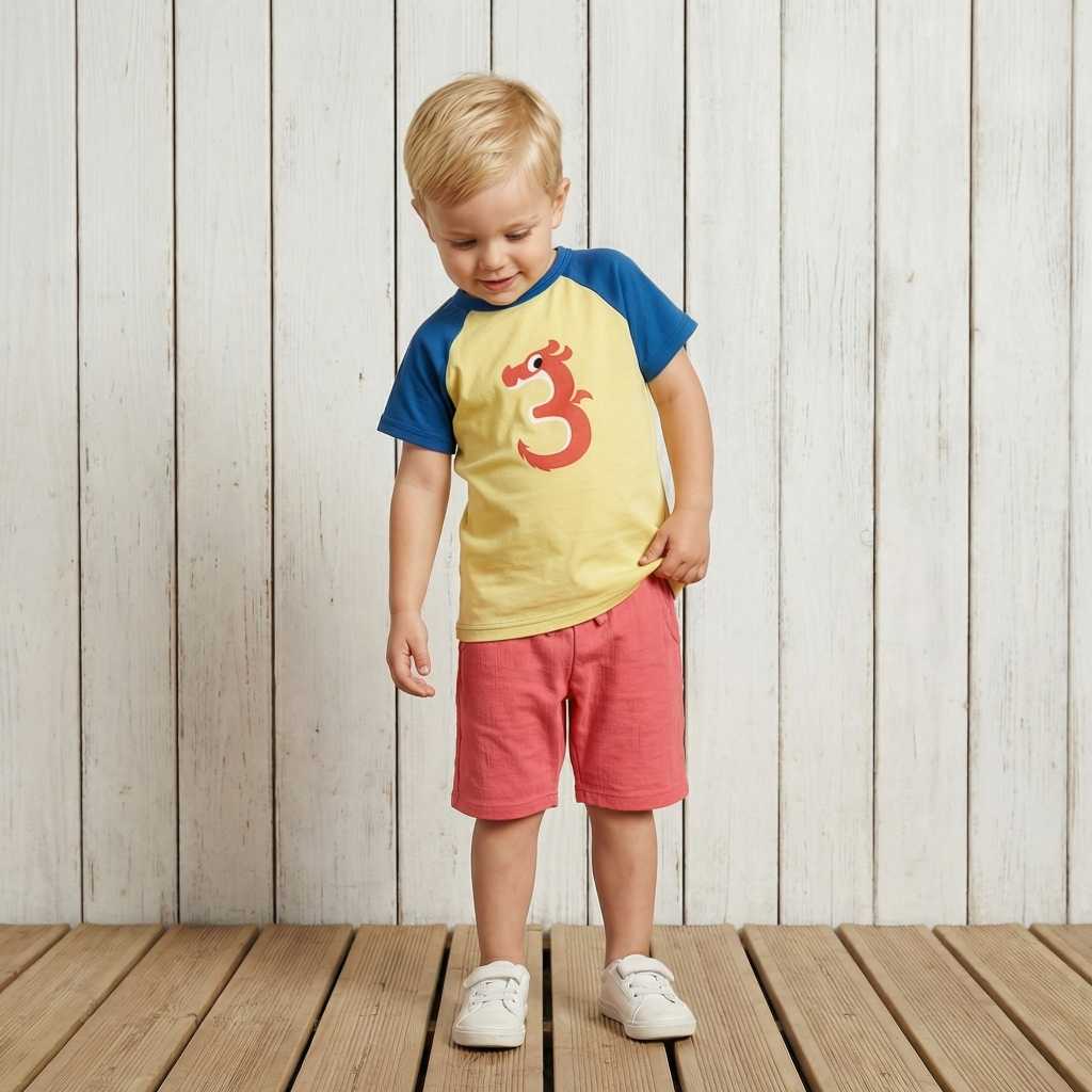 T-shirt / Top SS Raglan Age B03 - Maxomorra