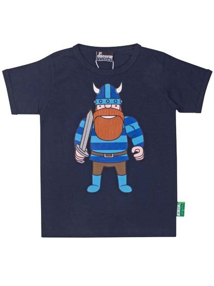 T-shirt Danebasic SS Navy ERIK DIN VEN - Danefae / Dyr