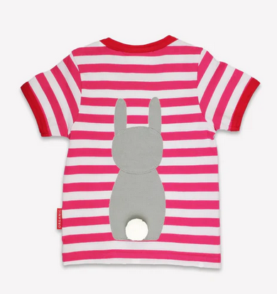 T-shirt Bunny Applique Pink - Toby Tiger