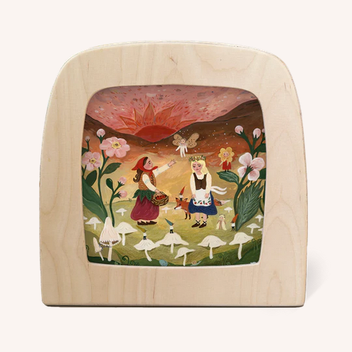 Toverplaat Fairy Sunset Silhouette – Tijana Draws