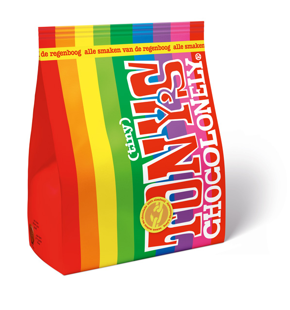 Tiny Tony's regenboog zak 135 gram - Tony’s Chocolonely