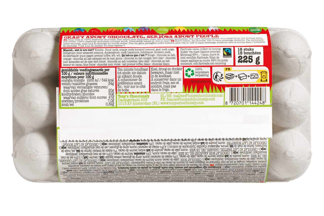Tony's Paaseitjes mix doos 225 gram - Tony’s Chocolonely