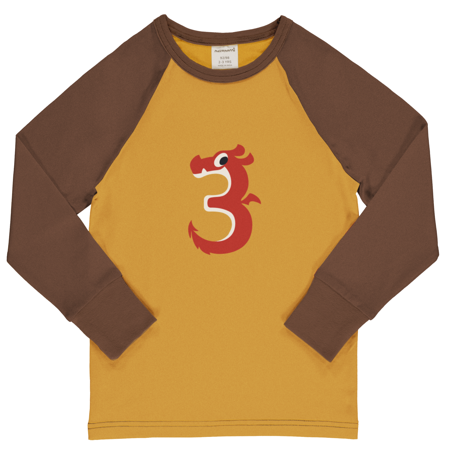 Longsleeve Top LS Raglan Age 3B - Maxomorra
