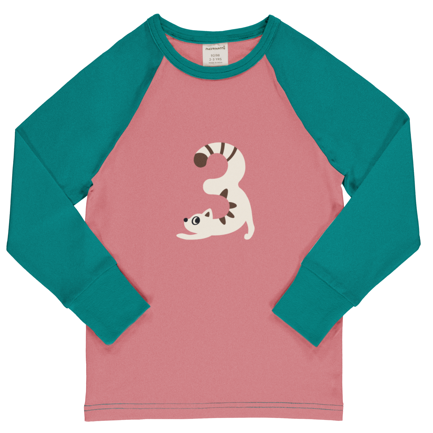Longsleeve Top LS Raglan Age 3G - Maxomorra