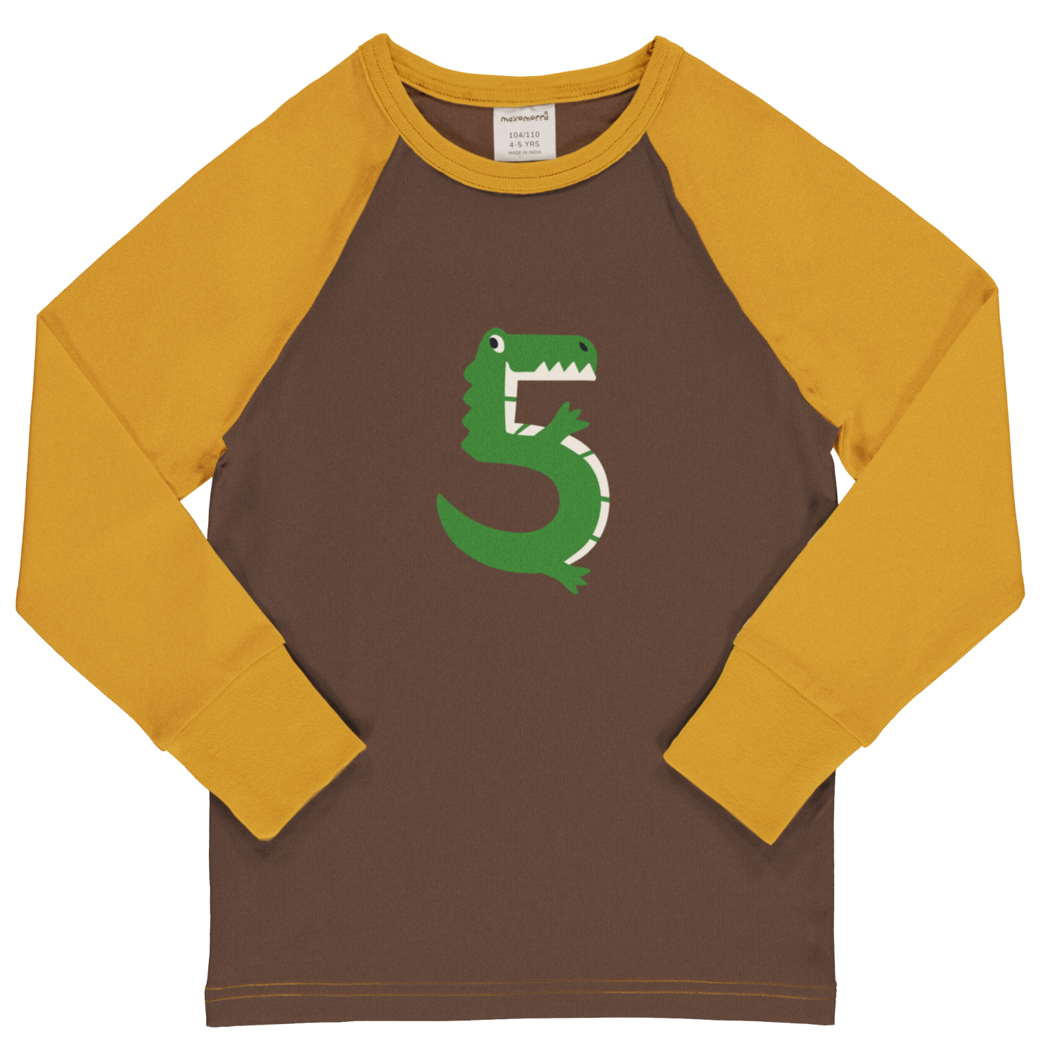 Longsleeve Top LS Raglan Age 5B - Maxomorra