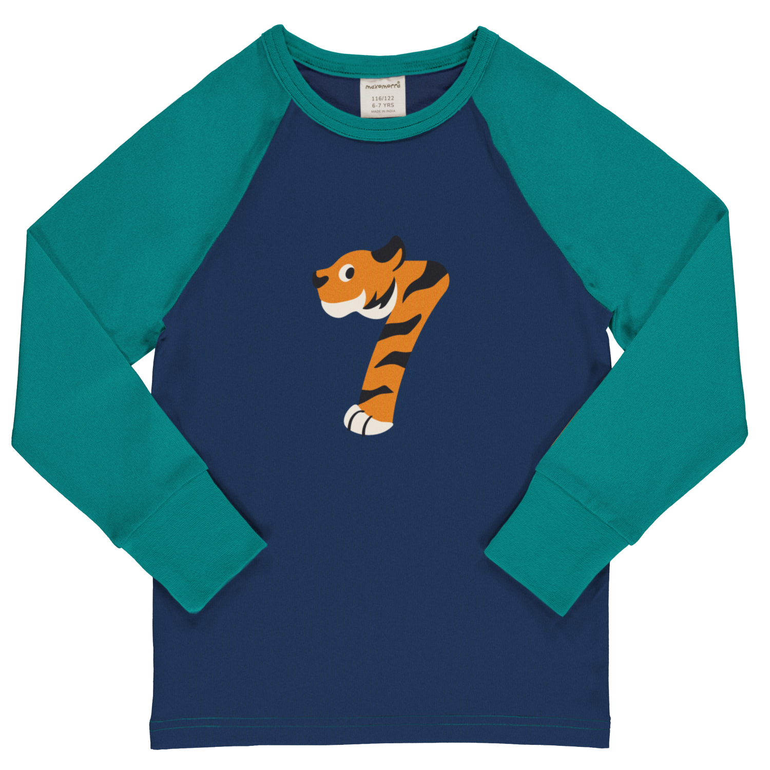 Longsleeve Top LS Raglan Age 7B - Maxomorra