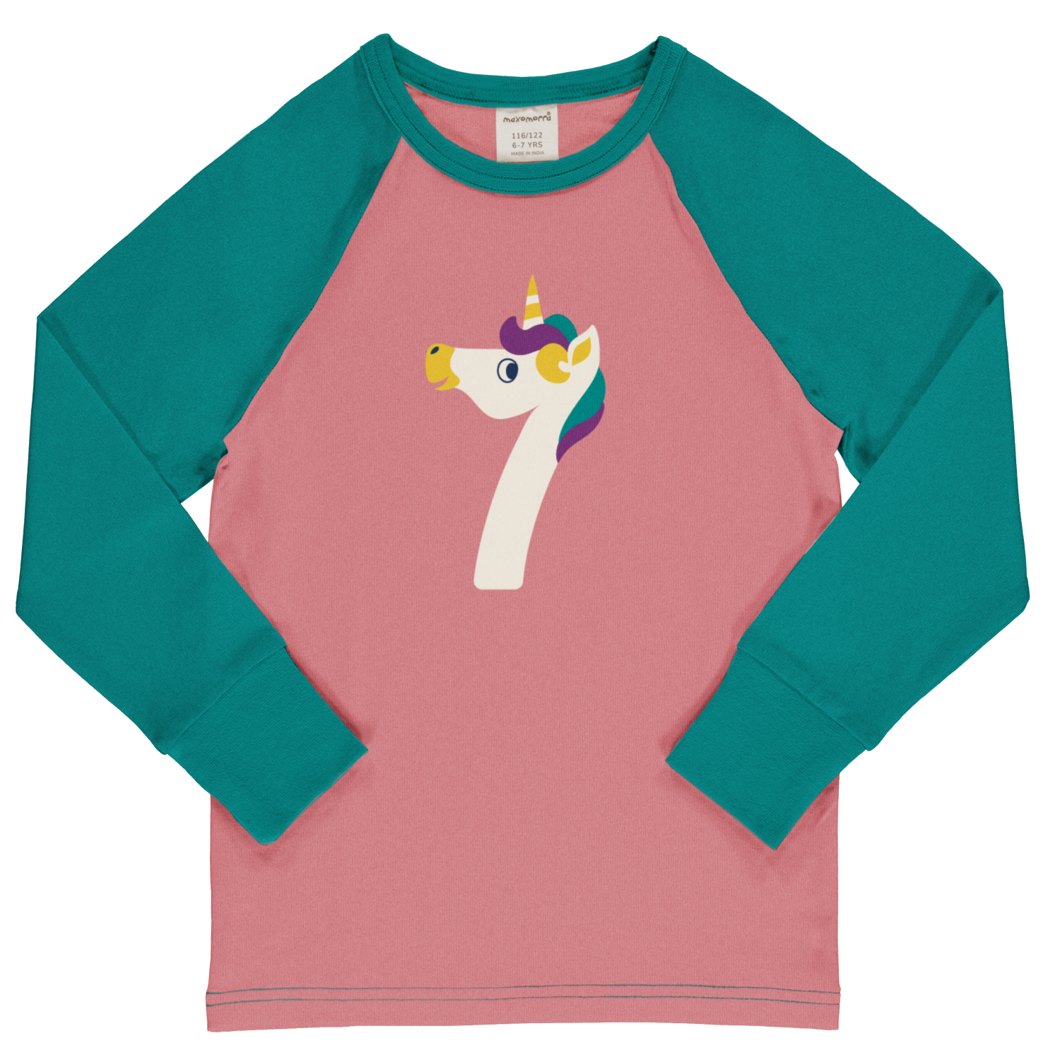 Longsleeve Top LS Raglan Age 7G - Maxomorra