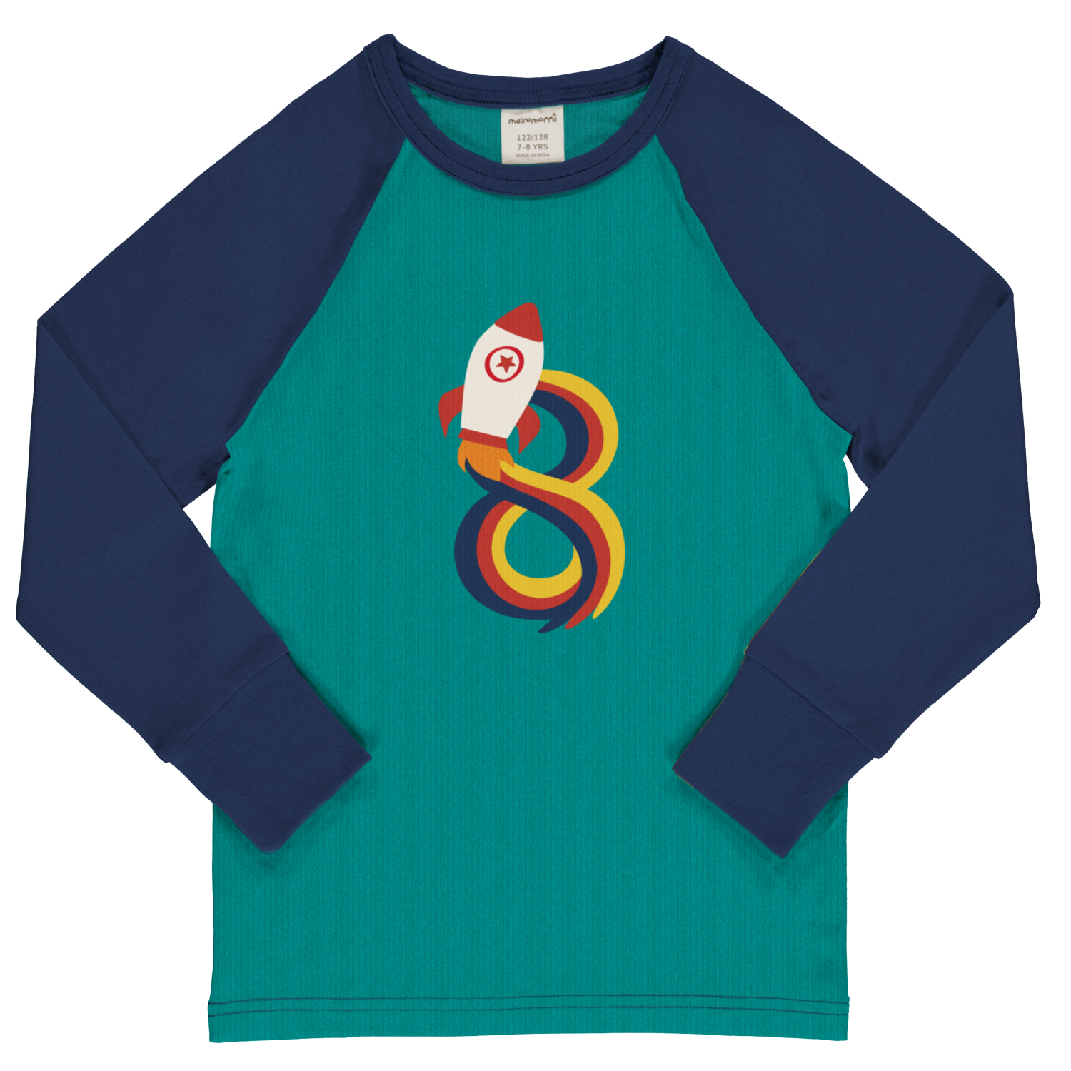 Longsleeve Top LS Raglan Age 8B - Maxomorra