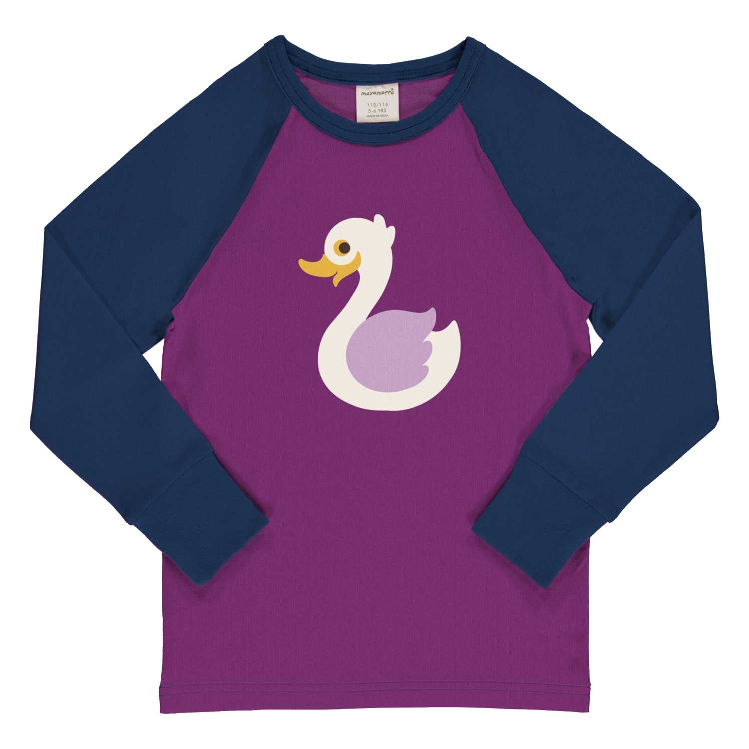 Longsleeve Top LS Raglan Swan - Maxomorra