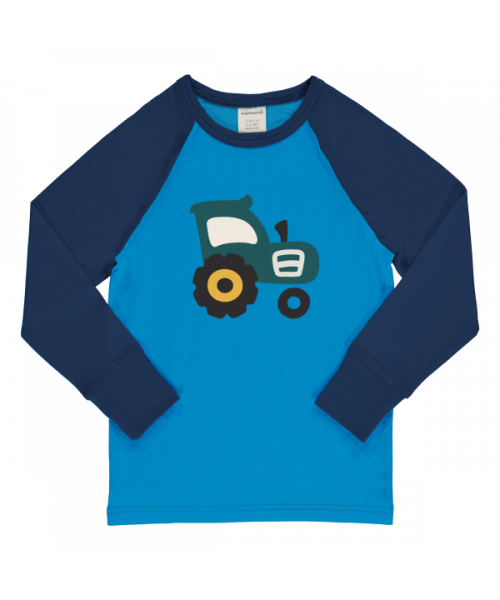 Longsleeve Top LS Raglan Tractor Green - Maxomorra