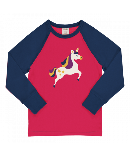 Longsleeve Top LS Raglan Unicorn - Maxomorra