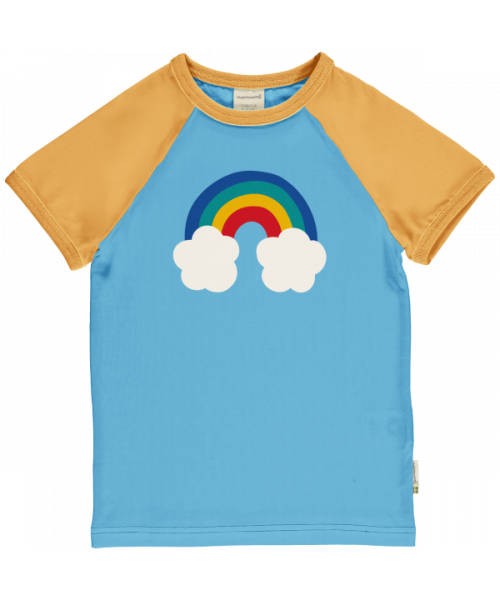 T-shirt / Top Raglan SS Rainbow - Maxomorra