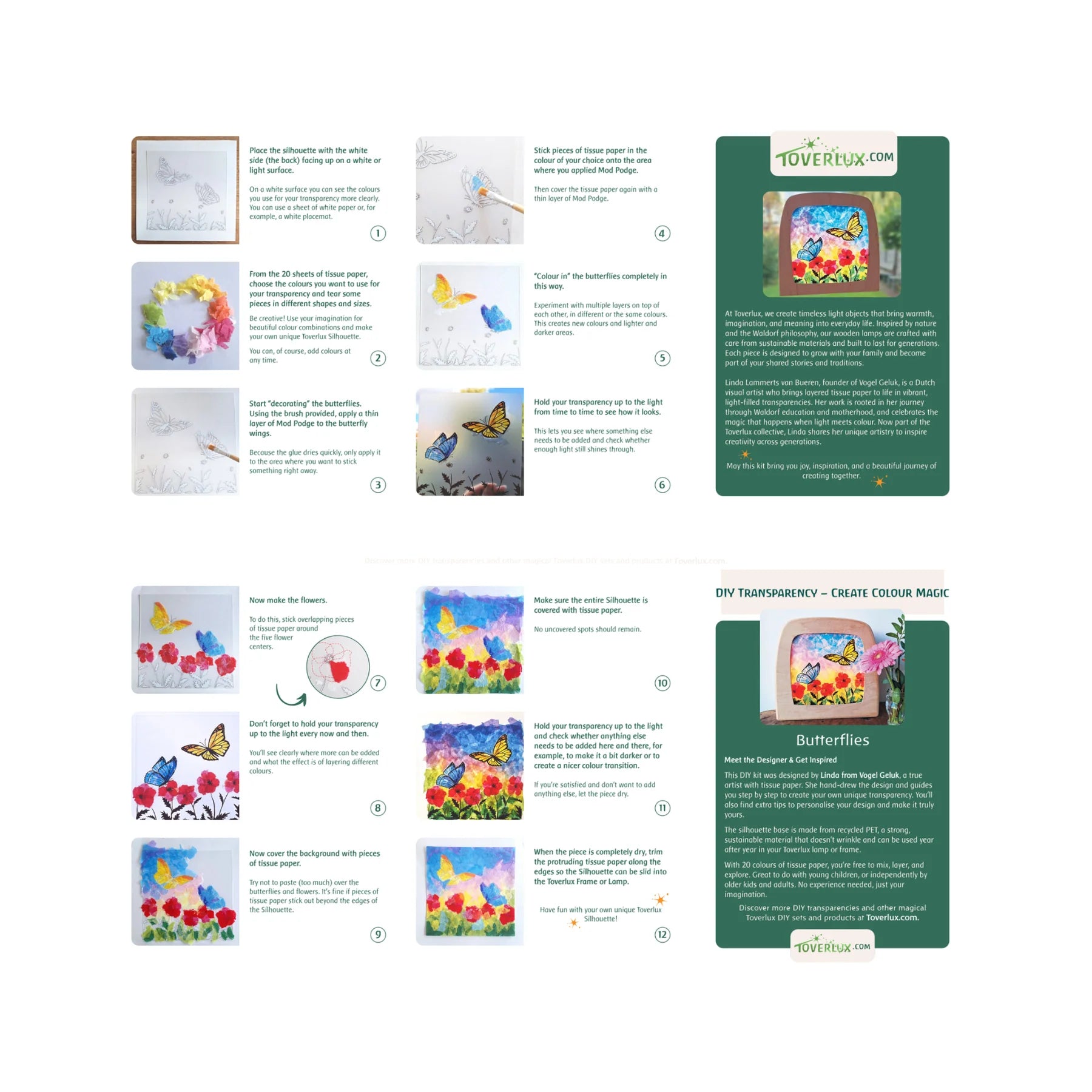 DIY Transparency Kit Butterflies - Zomer – Vogel Geluk