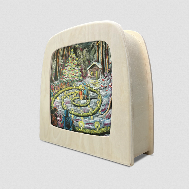 Toverplaat December Light Silhouette – Kaptein Kalk