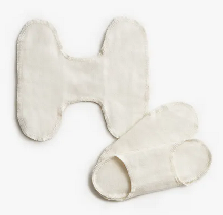 Wasbaar maandverband flanel zonder sluiting natural 3 st. - ImseVimse