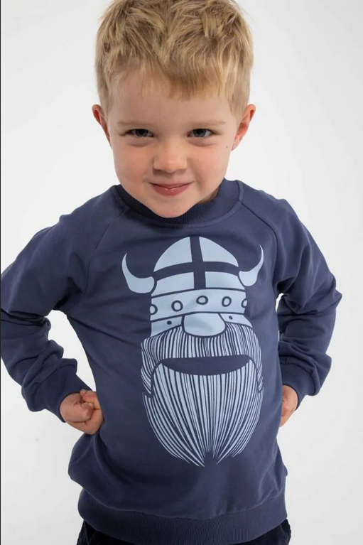 Trui Danamerika Sweat Grey Marine ERIK - Danefae / DYR