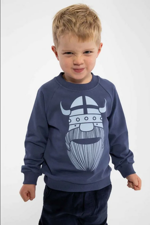 Trui Danamerika Sweat Grey Marine ERIK - Danefae / DYR