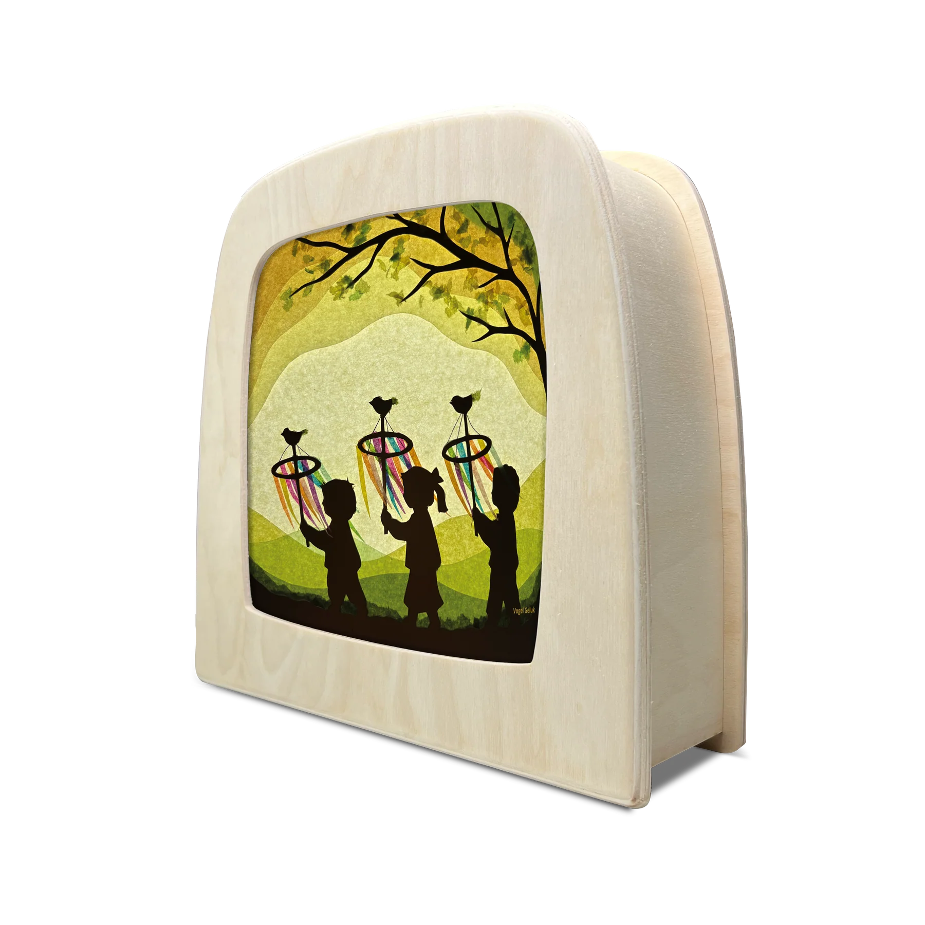 Toverplaat Palmpasen Silhouette – Vogel Geluk