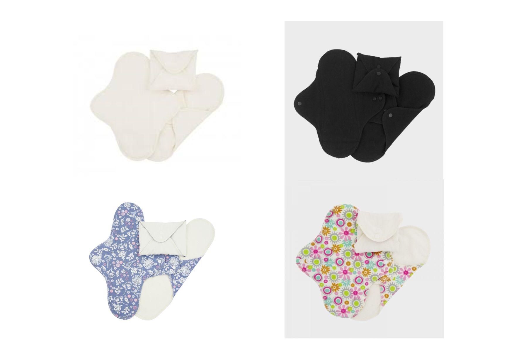 Wasbaar inlegkruisje met sluiting 3 st. Black - ImseVimse