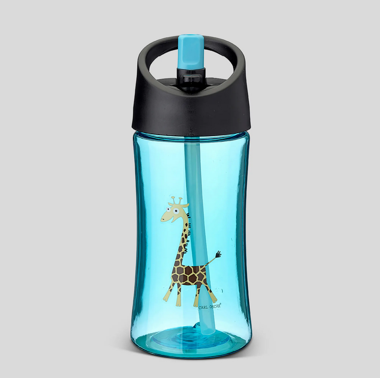 Water Bottle 0.35 L Giraffe Blue – Carl Oscar