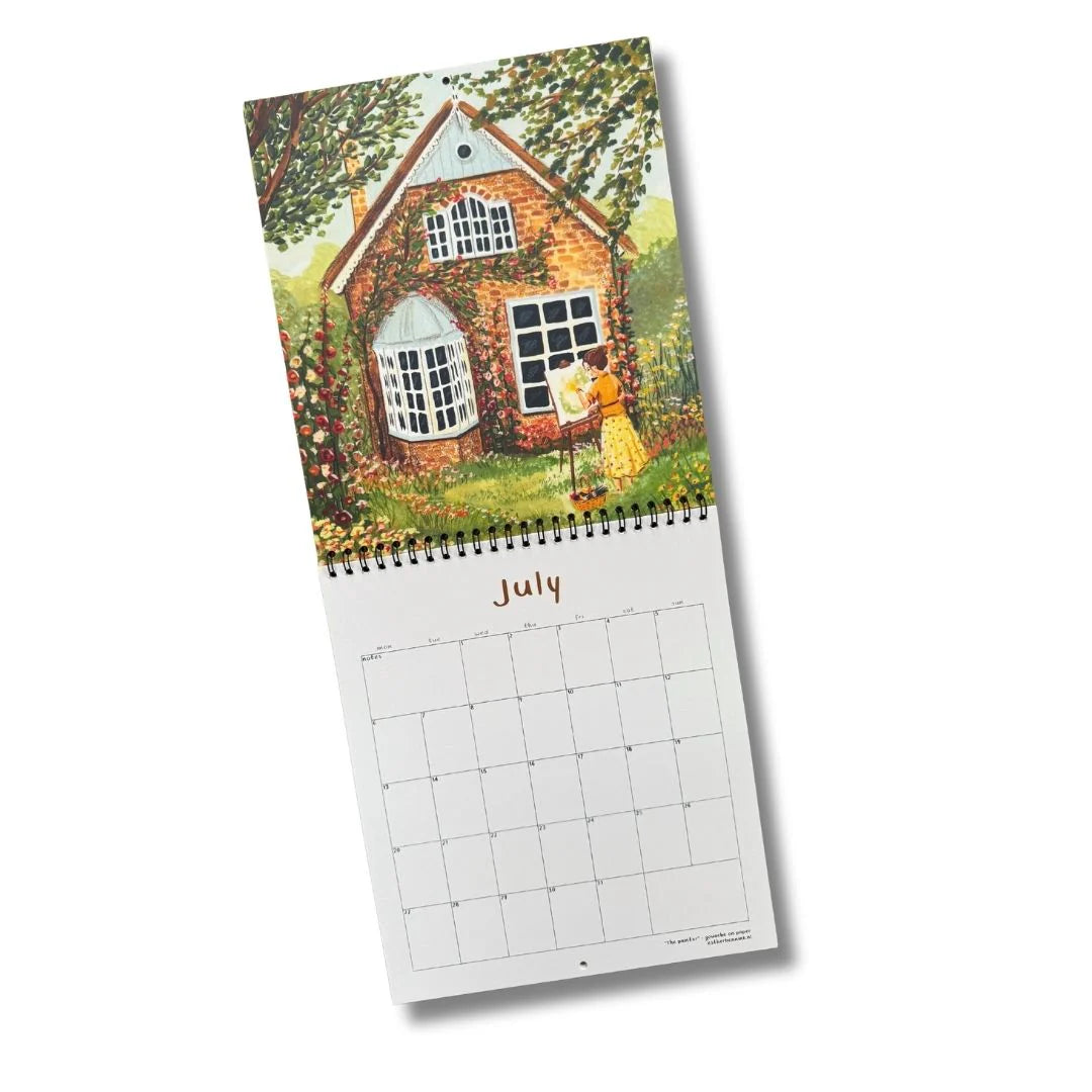 Kalendar 2026 'a year to go slow' - Illustrator under a Blankie