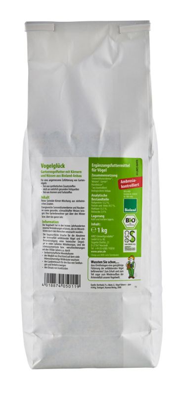 Bio Vogelvoer "Vogel Glück" 1kg - Aries