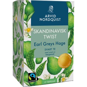 Earl Greys Hage Svart Te Bergamot 17 st. - Skandinavisk Twist – Arvid Nordquist