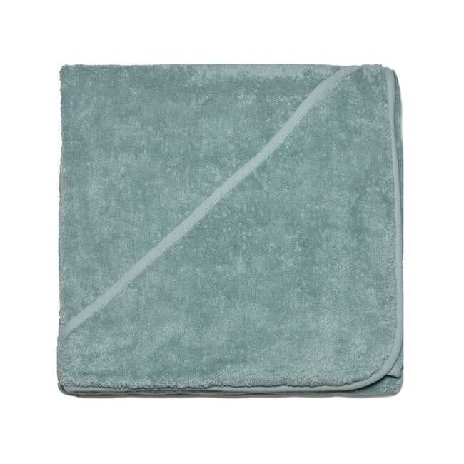 Wellness Babyhanddoek met capuchon 100 x 100 cm - mineral green – Bo Weevil