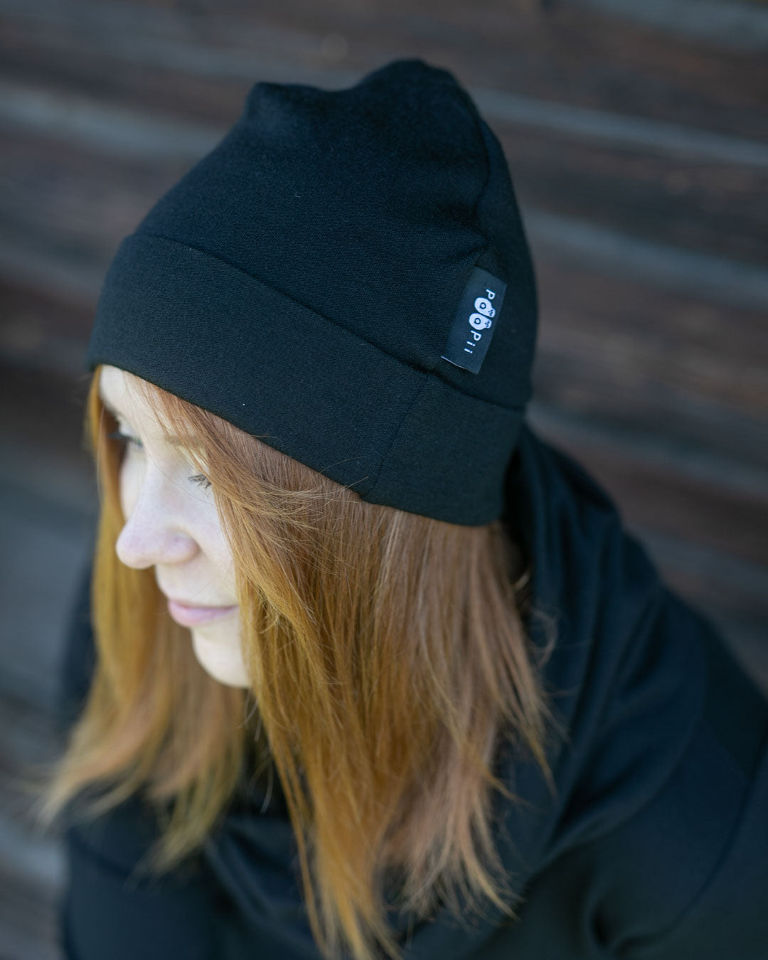 Muts / Beanie merinowol Black – Paapii Design