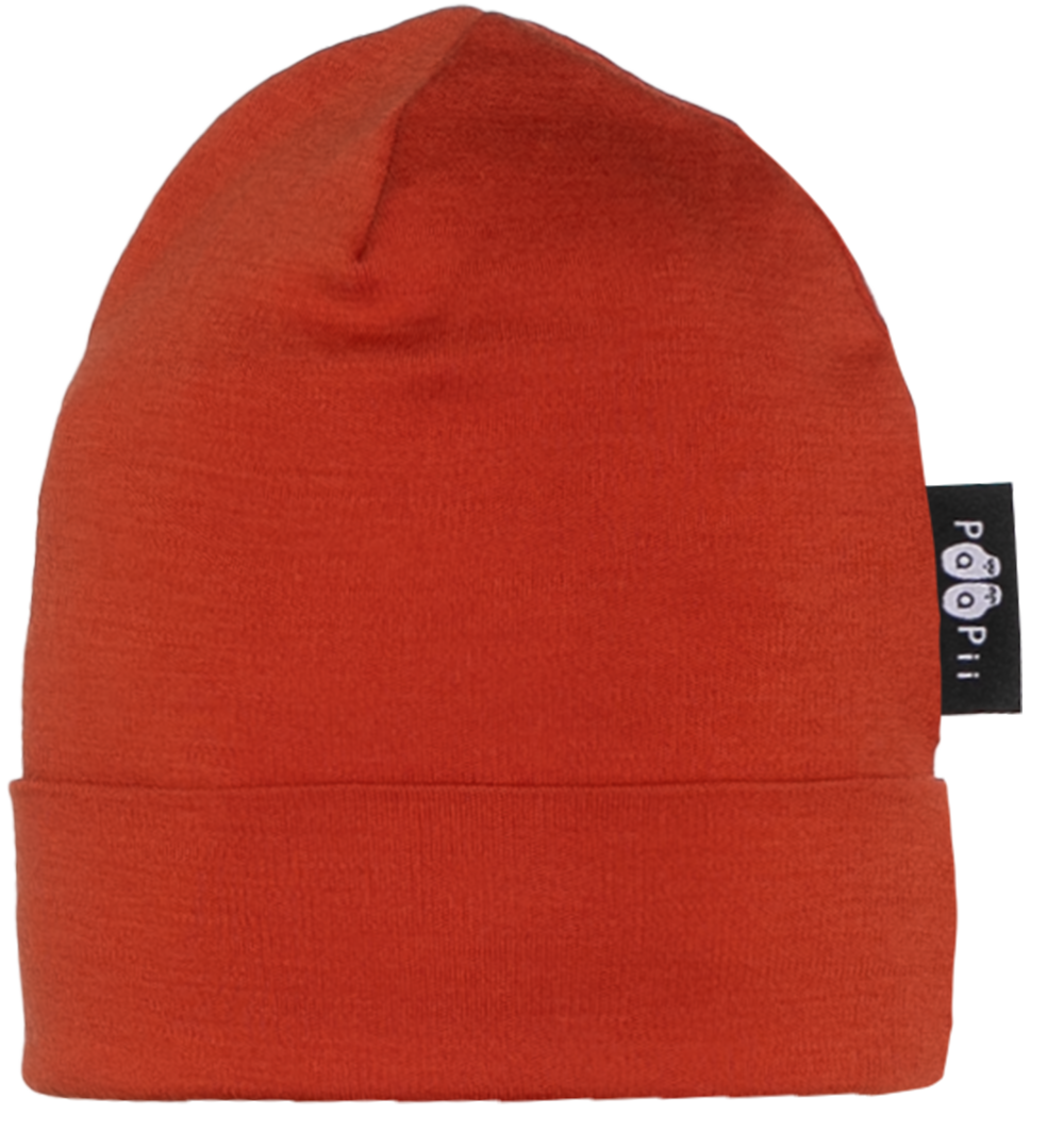 Muts / Beanie merinowol Rust – Paapii Design