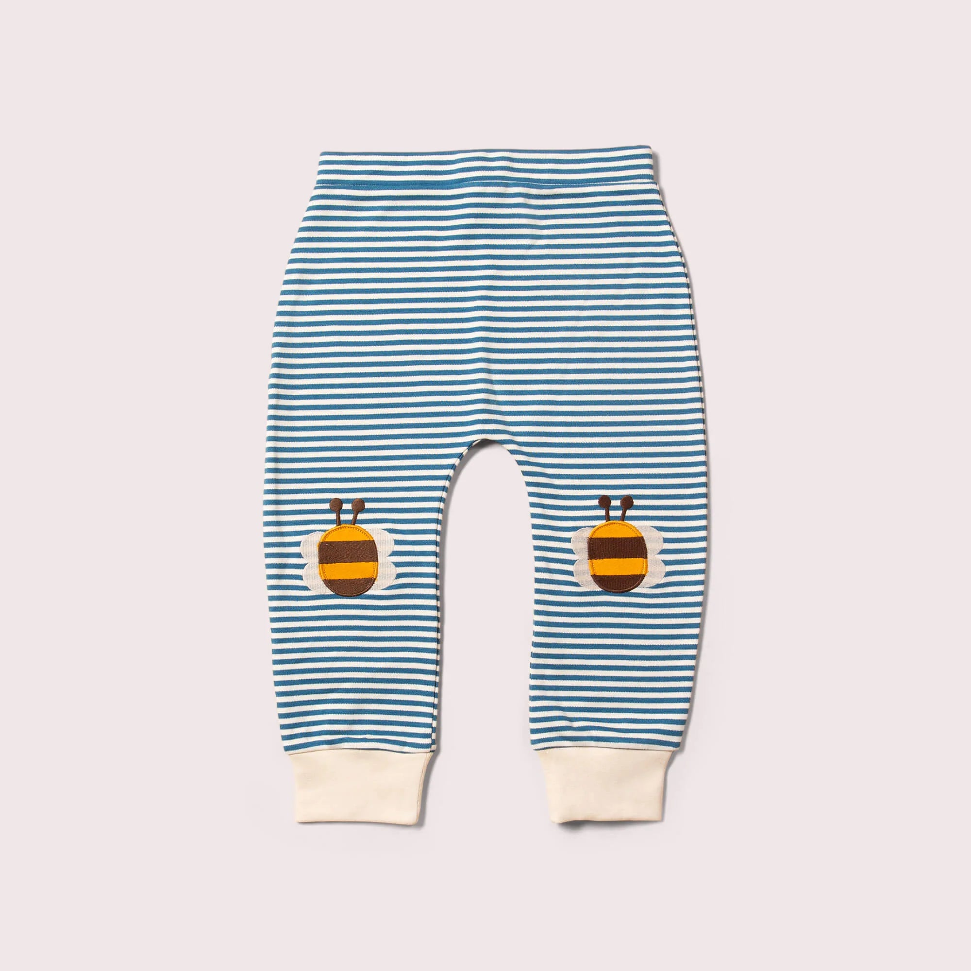 Broek Bees Knee Patch Striped Joggers - Little Green Radicals