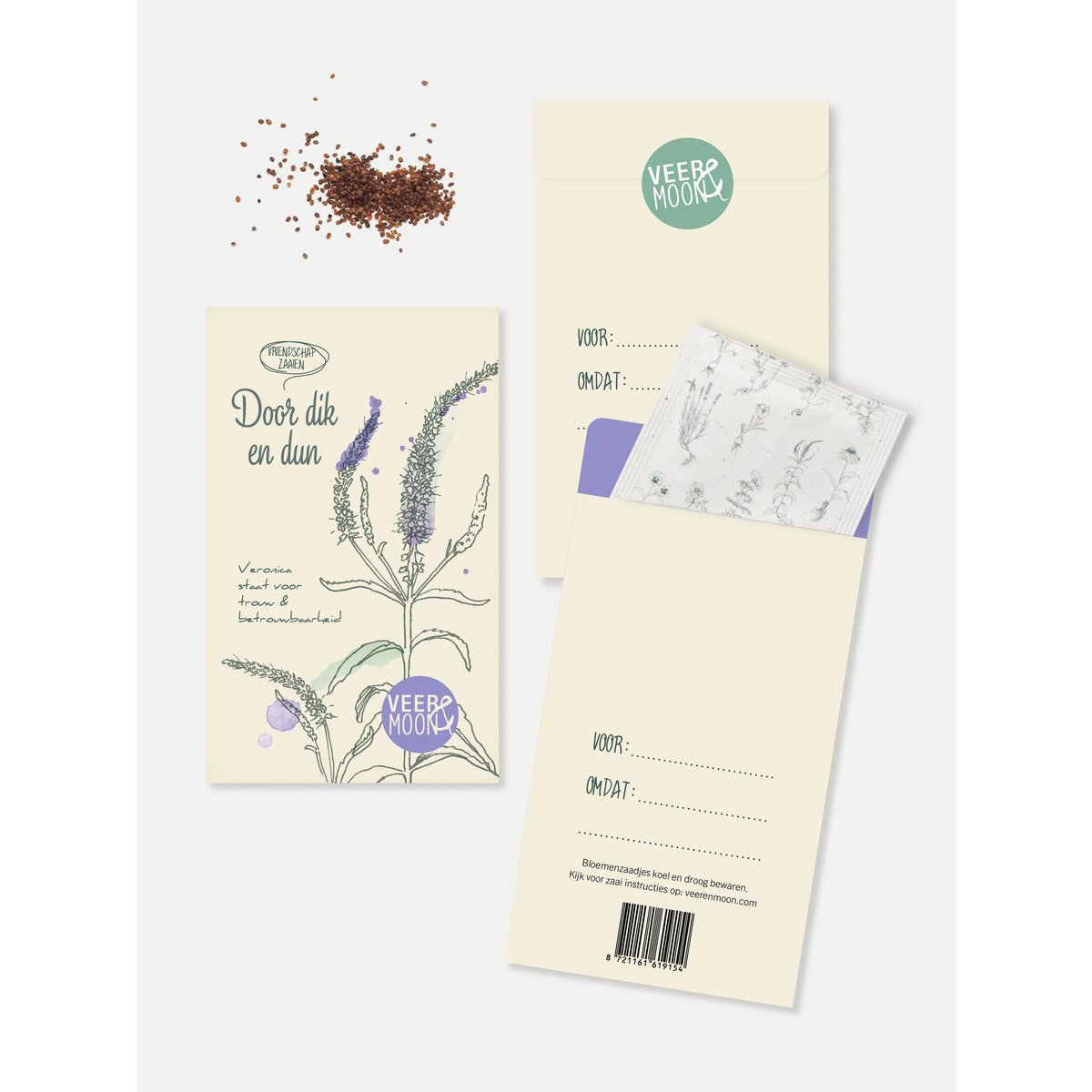 Bloemenzaden 'Door dik en dun' met Veronica - Veer&Moon