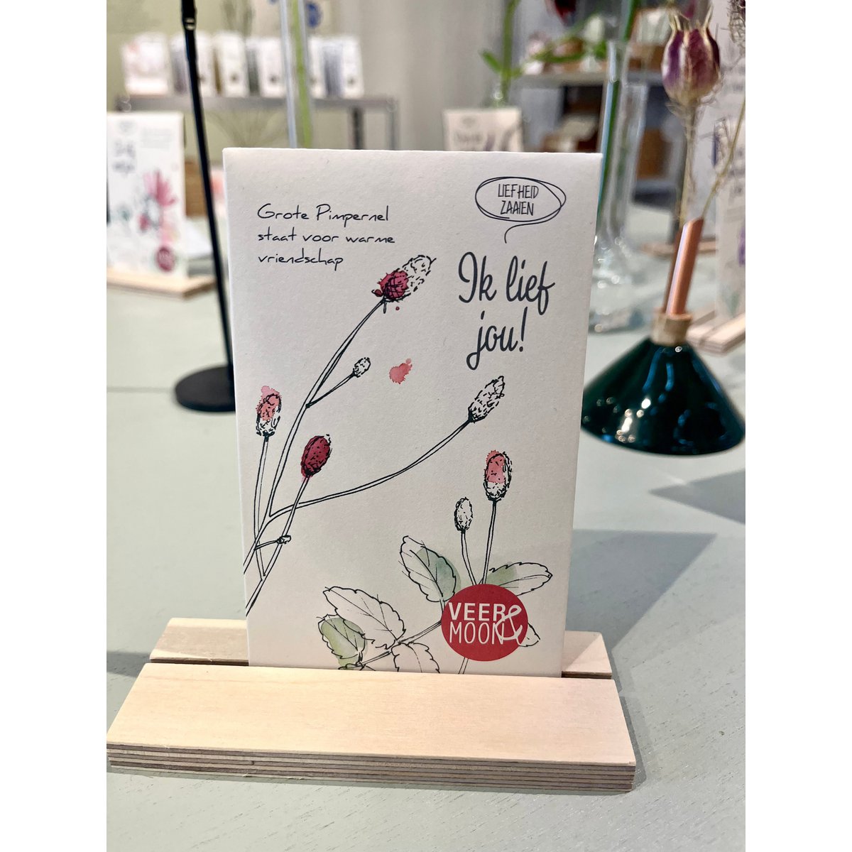 Bloemenzaden 'Ik lief jou' met Grote Pimpernel - Veer&Moon