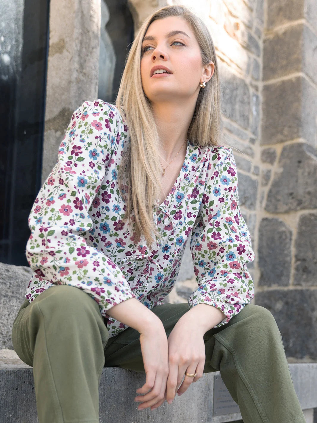 Clover Badbury Twill Blouse (mt 34 t/m 48) - Kite Clothing
