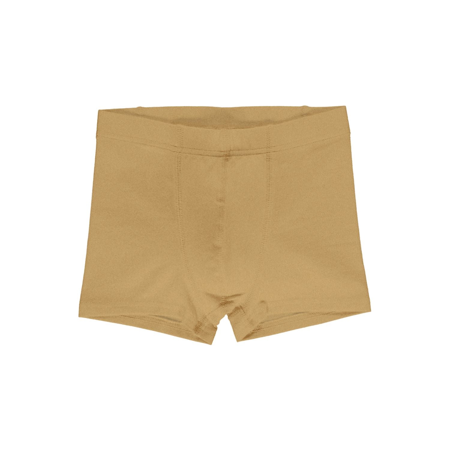 Boxershorts van Maxomorra in effen mosterd gele kleur van biologisch katoen