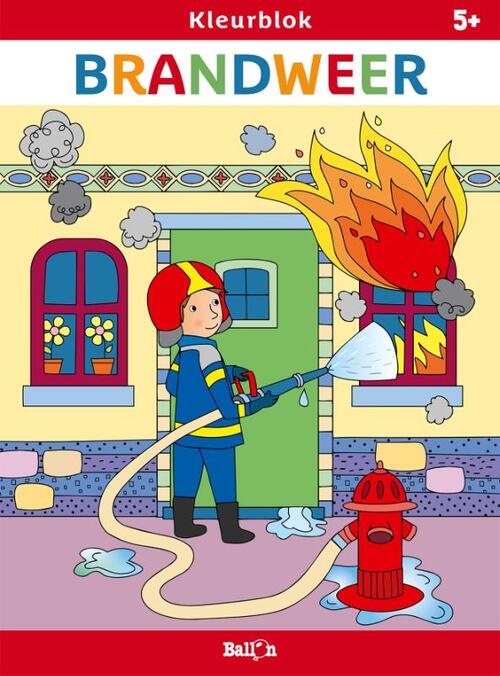 Kleurblok Brandweer 5+ - Ballon