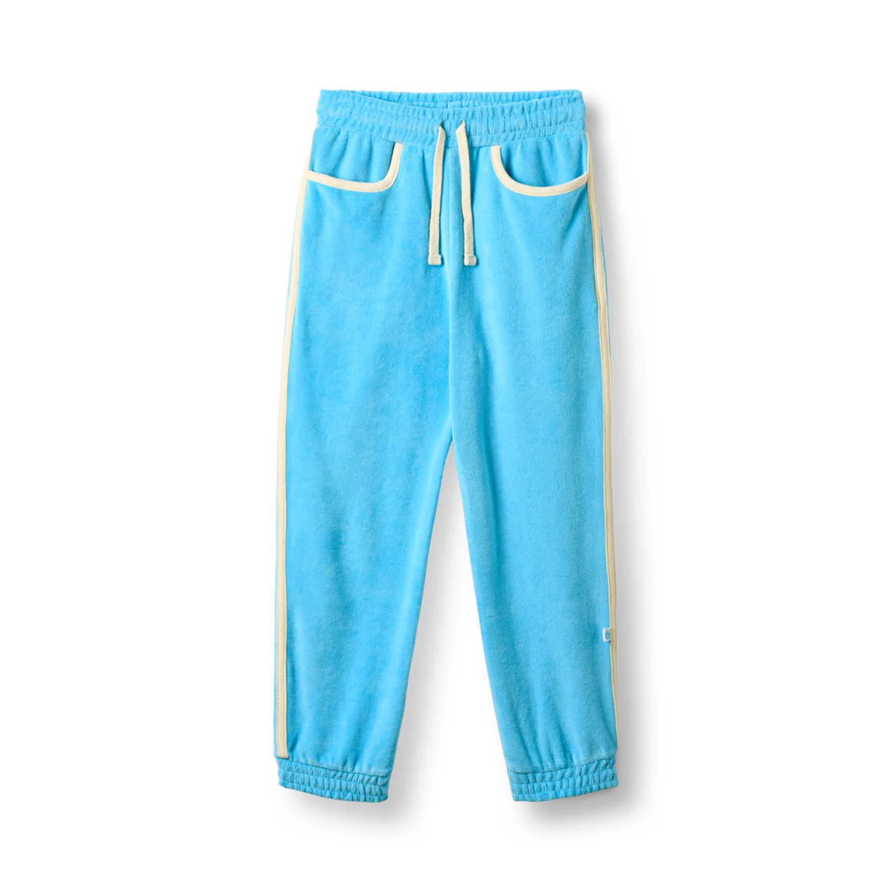 Broek / Yapeen Velour Pants Pool Blue - Småfolk