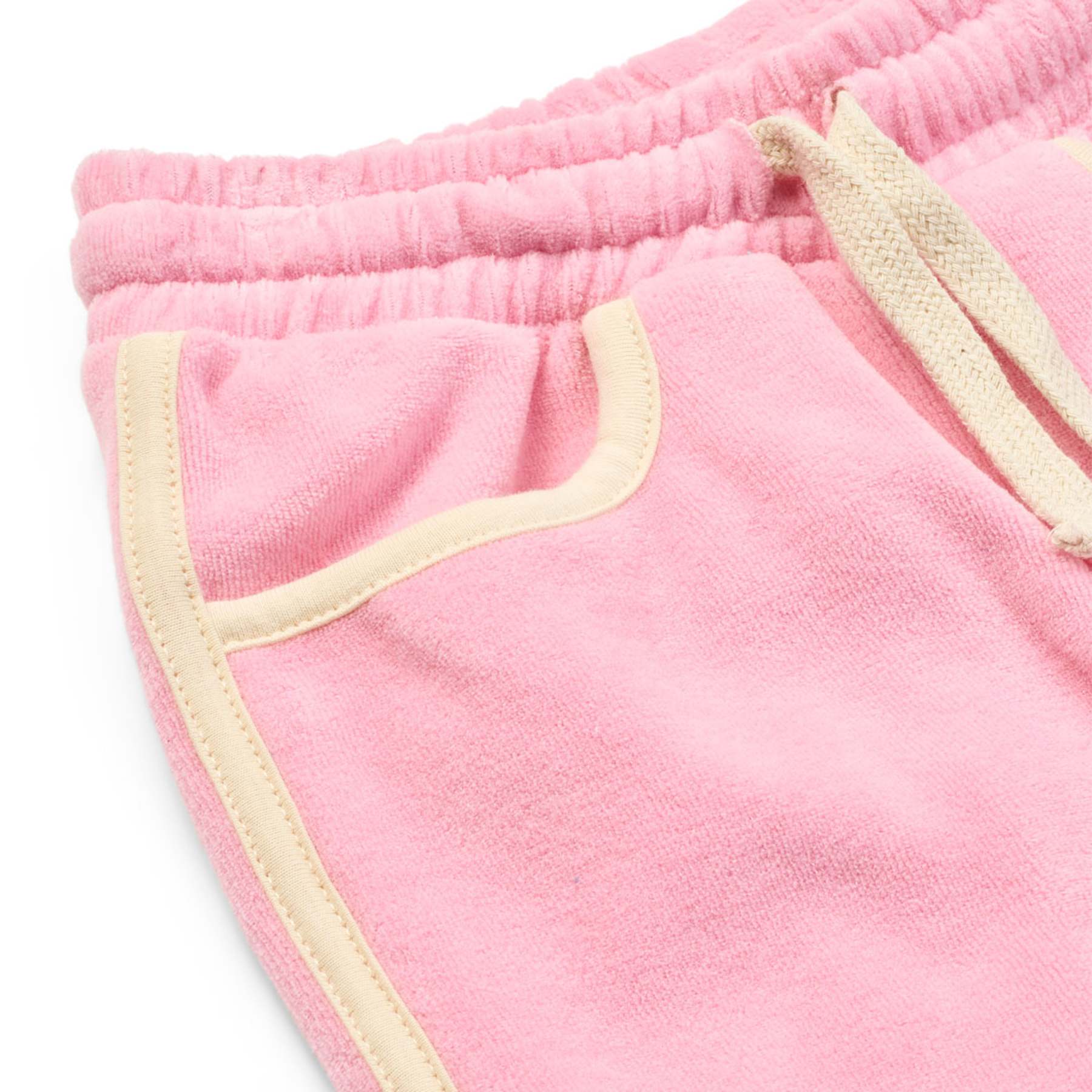 Broek / Yapeen Velour Pants Candy Floss - Småfolk