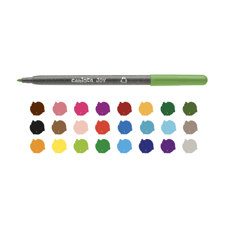 Eco Family Joy Viltstiften 24-pack - 71% recycled plastic - Carioca