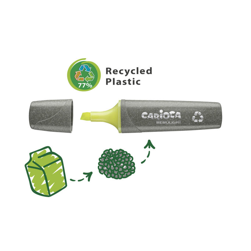 Eco Family Markeerstiften Assorti 4-pack - 73% recycled plastic - Carioca