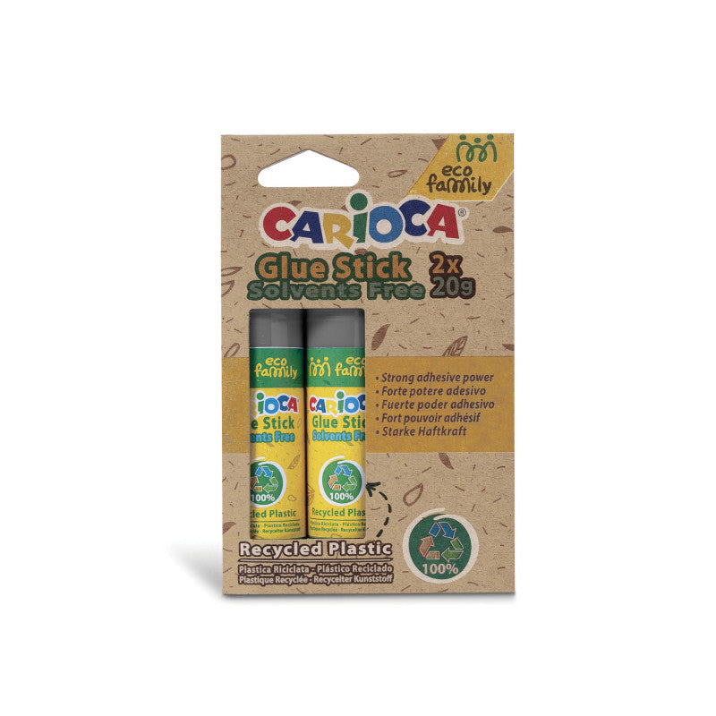 ECO Family Plakstift 2-pack - 100% recycled plastic - Carioca