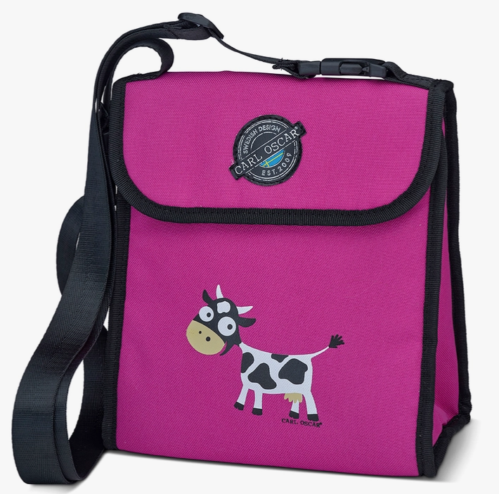 Kids Koeltas Pack n’ Snack™ Cooler Bag 5 L Cow Pink – Carl Oscar