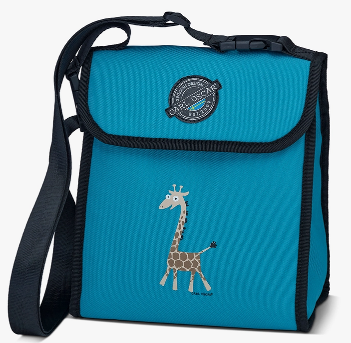 Kids Koeltas Pack n’ Snack™ Cooler Bag 5 L Giraffe Blue – Carl Oscar