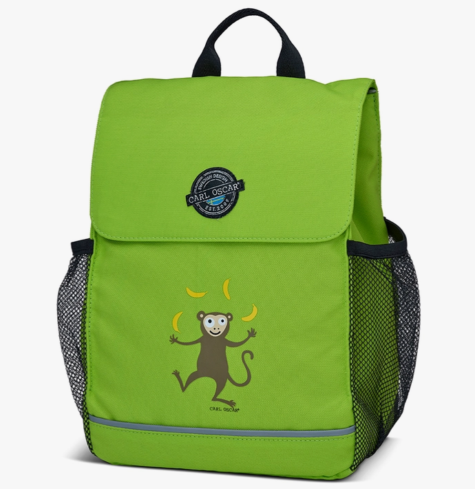 Kids Rugzak Pack n’ Snack™ Backpacks 8 L Monkey Green – Carl Oscar