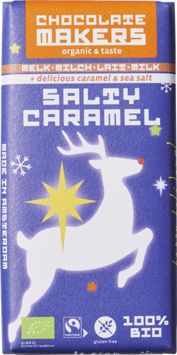 Chocolade Kerst Salty Caramel Milk - Chocolate Makers